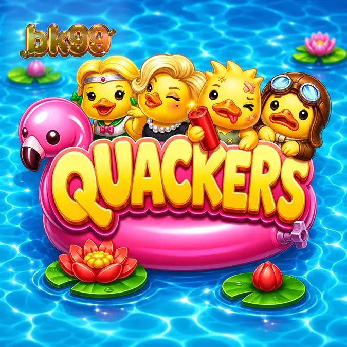 Quackers স্লট গেমের রঙিন ইন্টারফেস এবং হাঁস থিমযুক্ত গ্রাফিক্স